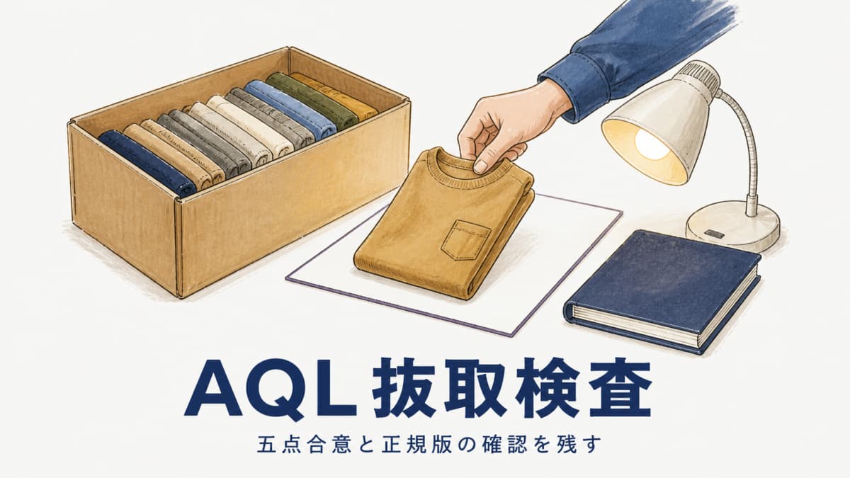 AQL抜取検査の進め方|JIS Z 9015の検査水準を受託側で決める