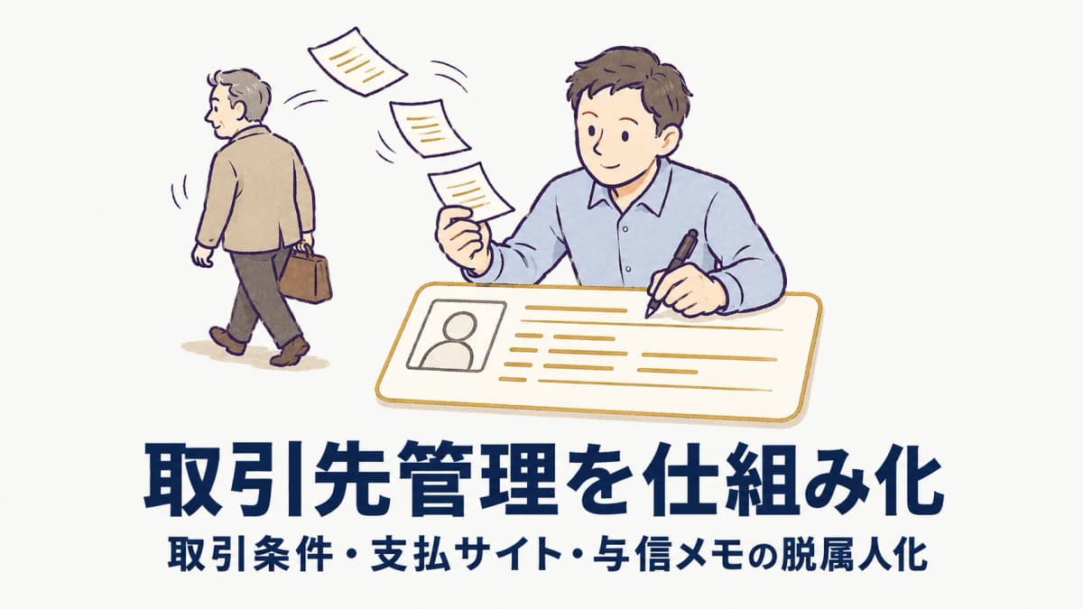 アパレル取引先(ブランド)管理を仕組み化|取引条件・支払サイト・与信メモの脱属人化【2026年版】
