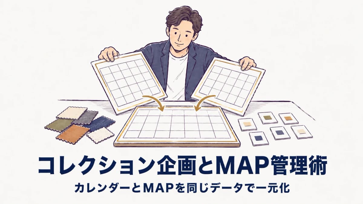 アパレルのコレクション企画・シーズン投入計画(MAP)の管理術【2026年版】