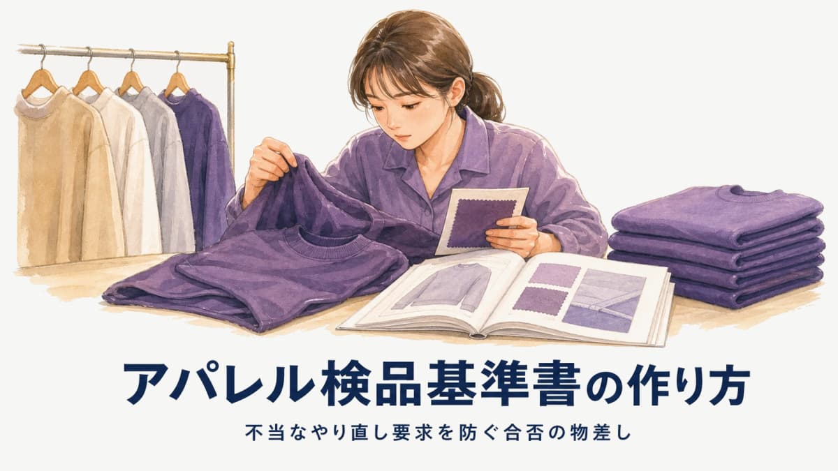 アパレル検品基準書・品質規格書の作り方|不当なやり直し要求を防ぐ【2026年版】
