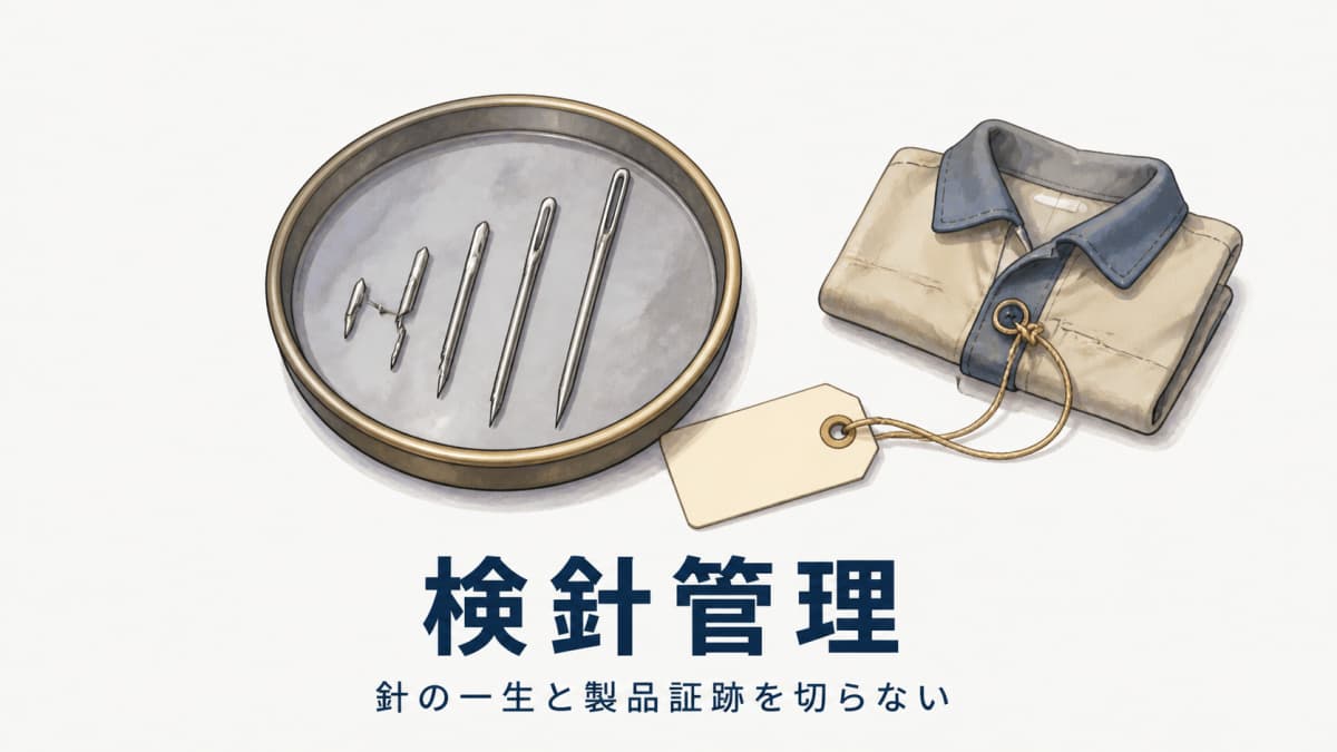 アパレル検針管理の実務|針混入対策の記録と検針証明