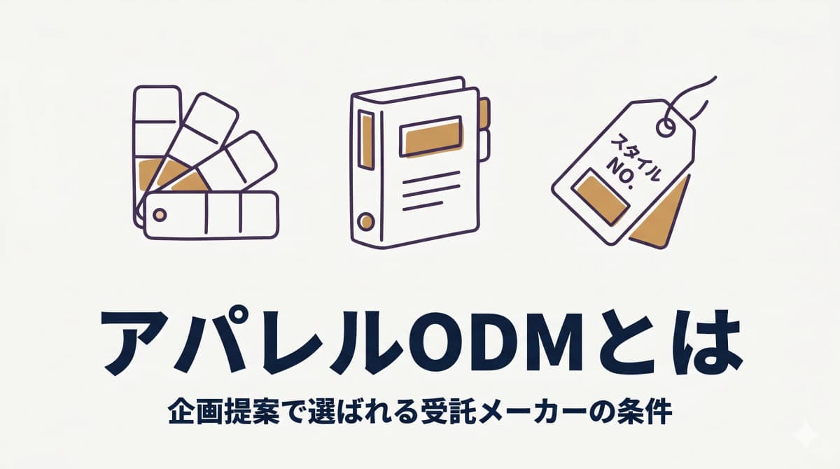 アパレルODMとは|OEMとの違いと選ばれる受託メーカーの条件【2026年版】