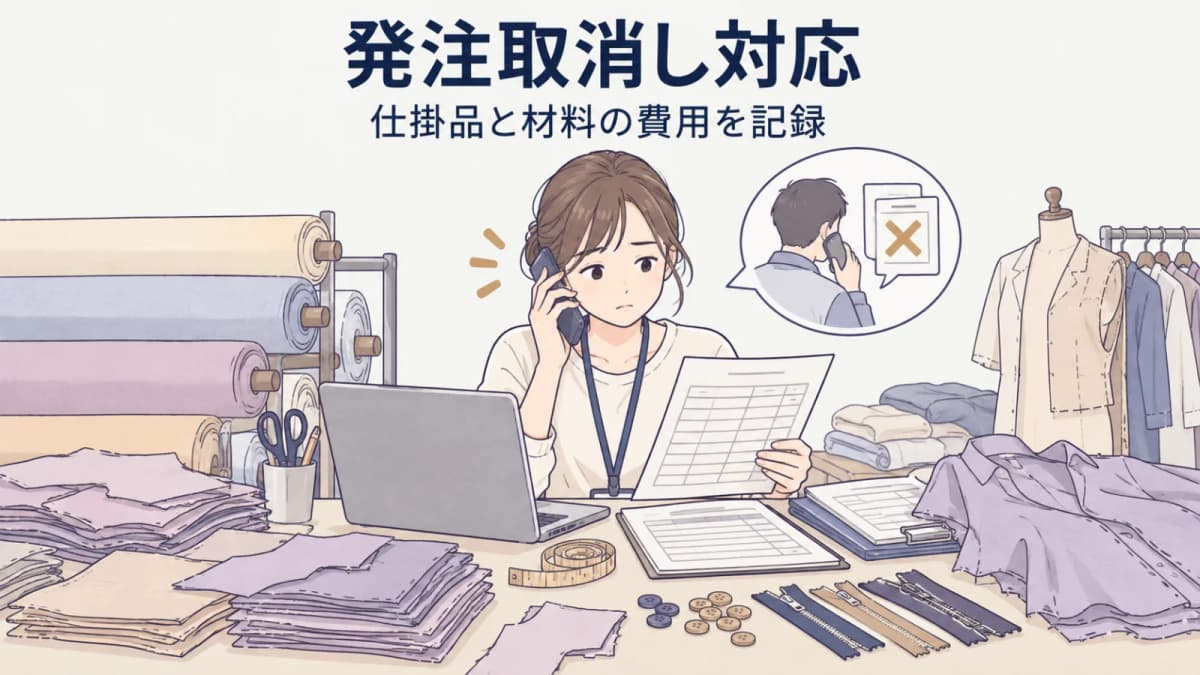 下請法(取適法)の発注取消し対応|仕掛品・裁断済み生地の費用と記録【2026年版】