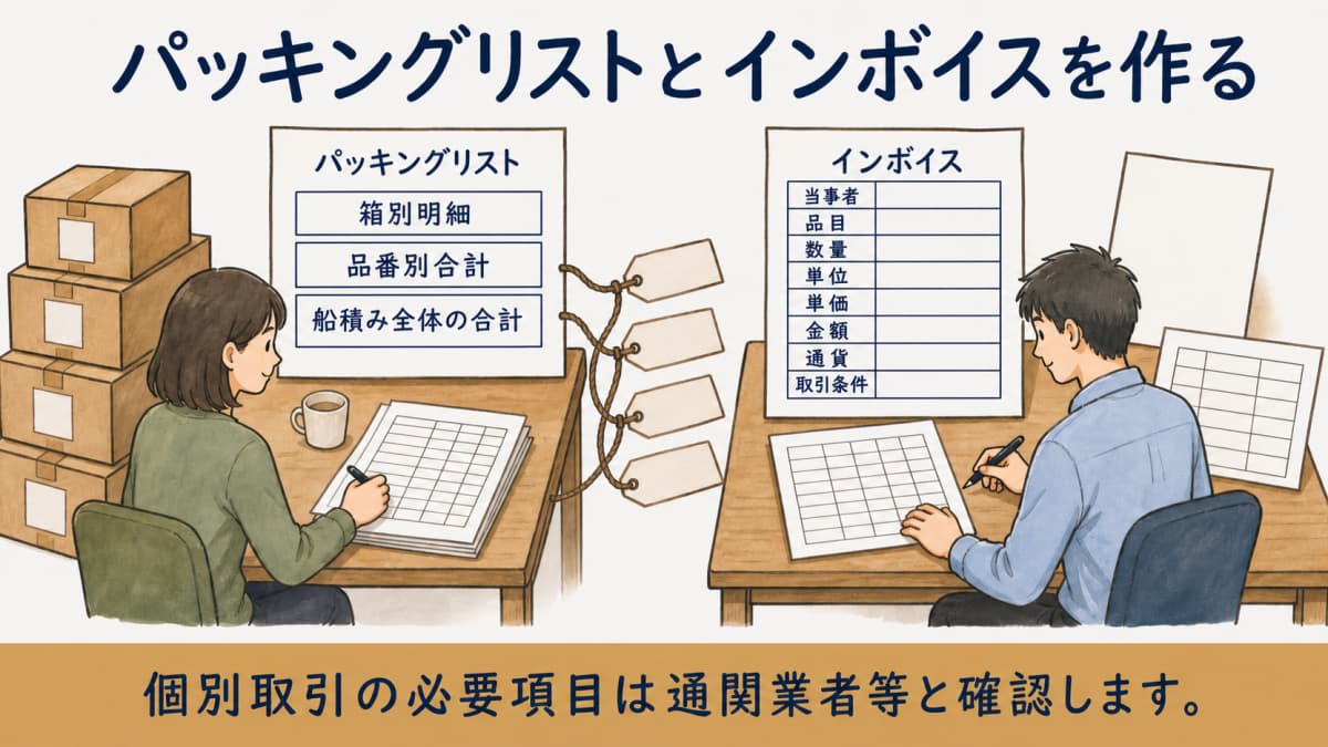 梱包明細と取引明細を元データから作る図