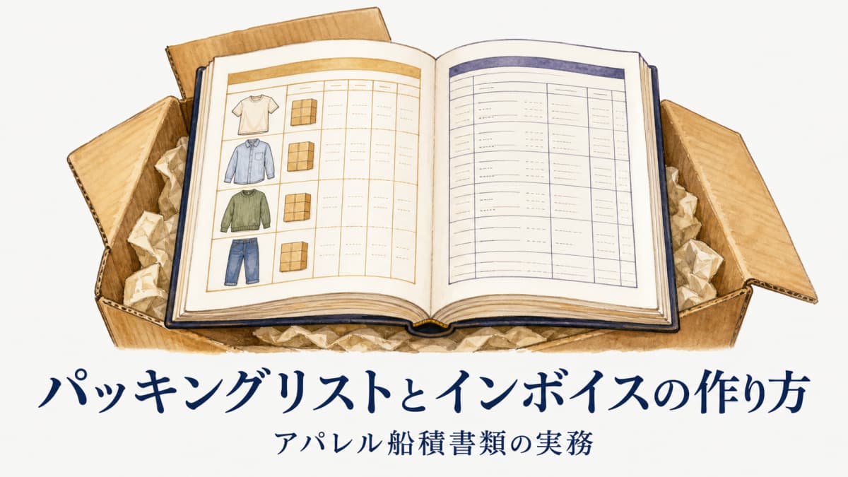 パッキングリストとインボイスの作り方|アパレル船積書類の実務