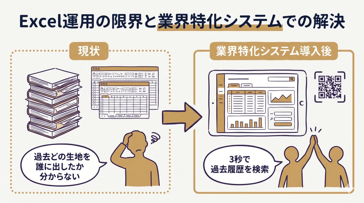 Excel運用の限界とDB化のBefore/After