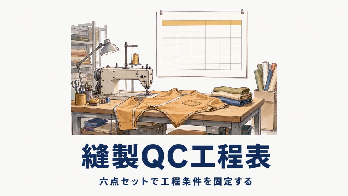 縫製QC工程表の作り方|工程内検査の項目・記録・運用を受託側で設計