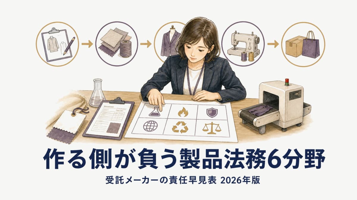 アパレルOEM/ODM受託の製品法務・品質コンプライアンス完全ガイド【2026年版】