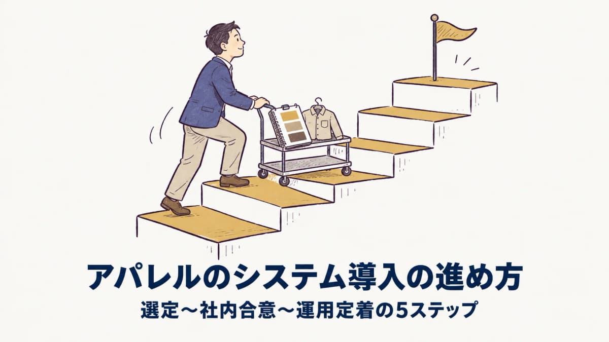 アパレルのシステム導入の進め方|選定〜社内合意〜運用定着の手順【2026年版】