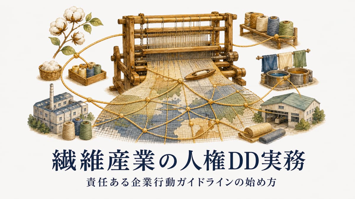 繊維産業の人権DD実務|責任ある企業行動ガイドラインの始め方