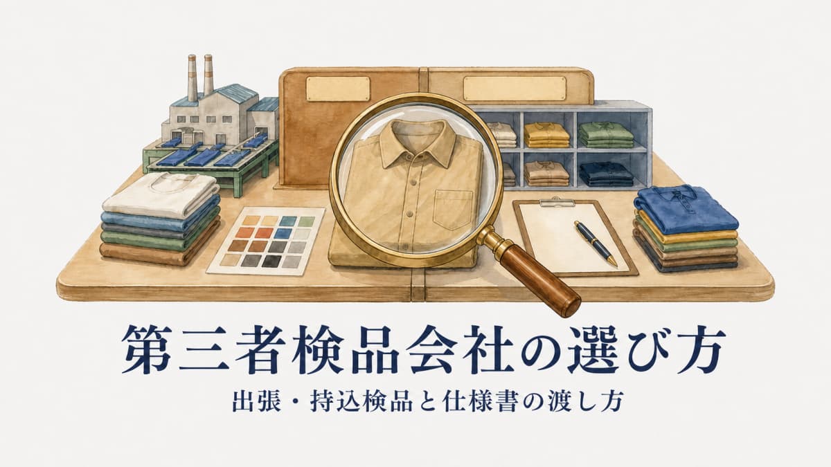 第三者検品会社の選び方|出張・持込検品と仕様書の渡し方