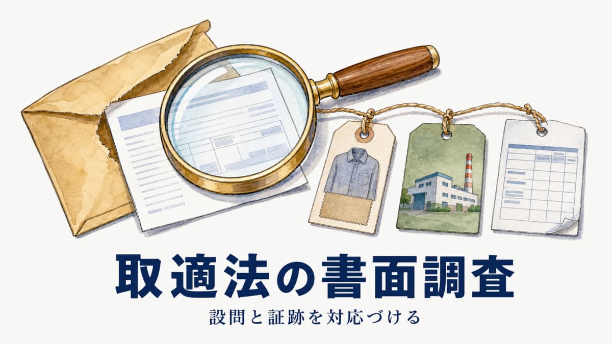 下請法の書面調査への回答方法|アパレルODMの取引記録チェック【2026年版】