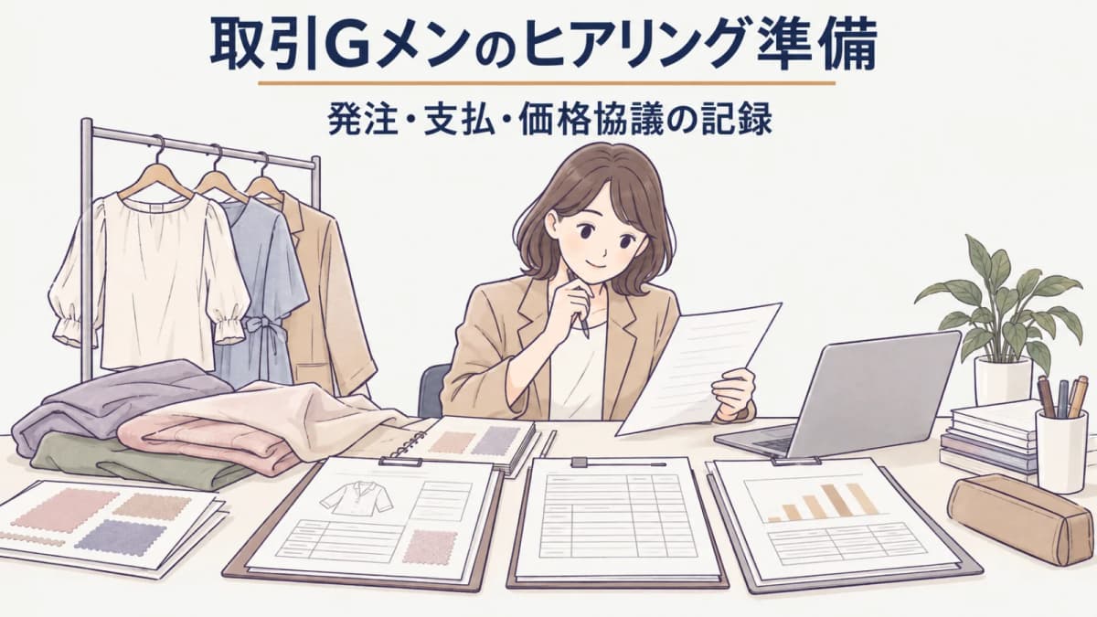 下請Gメン(現・取引Gメン)のヒアリング準備|アパレルODMが揃える記録と対応手順